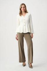 Fit And Flare Peplum Cardigan