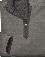 891 Mocha Reversible Quarter Zip