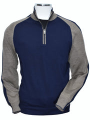 914 Amalfi Collection Navy Quarter Zip