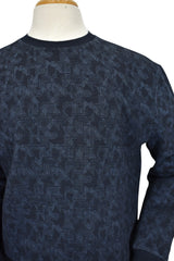 951 Torino Navy Geometric Sweater