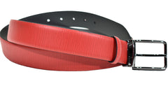 B09 Marcello Men's Red Stamped Epi Leather Belt