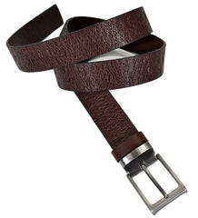 B24 Chocolate Basket Weave Belt