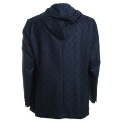 Navy Zip Out Hoodie Sport Coat