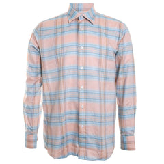 Papaya Twill Check Shirt