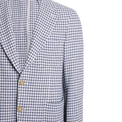 Navy Gingham Stretch Sportscoat