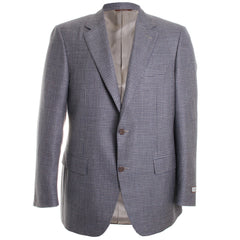 Taupe & Blue Houndstooth Sport Coat