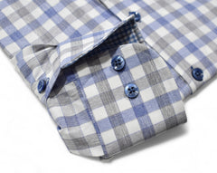 DS123 Premium Blue/Gray Brushed Plaid