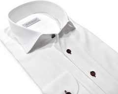 DS127 7 Ruby Tonal White Shirt