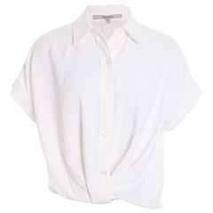 Knotted Button Down Shirt
