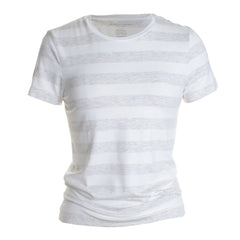 Soft Touch Stripe Short Sleeve Crewneck
