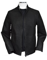 J227 Black Reversible Suede/Leather Amalfi Coat