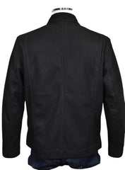 J227 Black Reversible Suede/Leather Amalfi Coat
