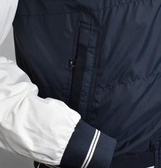 J446 Engineered Microfiber Coat Navy