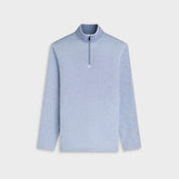 Performance Houndstooth Quarter-Zip Mock Neck Pullover