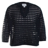 Cotton Blend Open Stitch Sweater