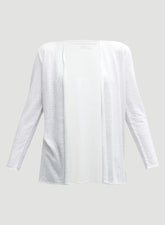 Stretch Linen Open Cardigan