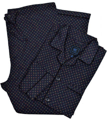 MP004 Black Multi Neat Pajama