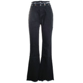 Double Waist Band Denim Jean