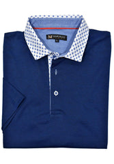 P104 Indigo Navy - Marcello Signature Collar Polo