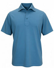 P230 One Piece Collar Blue Knit Polo