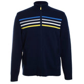 Bandol Navy Full Zip Sweater