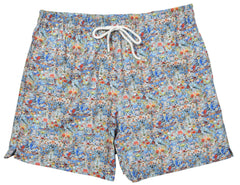 SW002 Multi Micro Floral Swim Suit