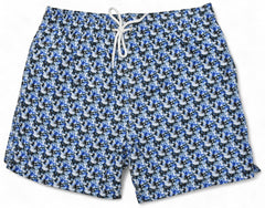 SW005 Indigo Foliage Swim Suit