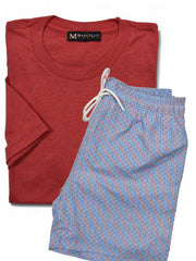 Micro Oval Swim & Red Tee