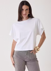 Suprima Cotton Interlock Semi Relaxed Short Sleeve Crewneck