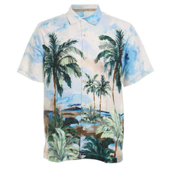 Palm Dreaming Button-Front Shirt