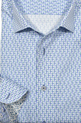 W020R Indigo Clover Roll Collar