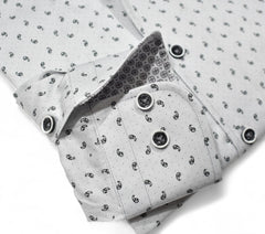 W107 Black Mini Paisley