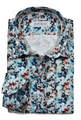 W130 Caribe Teal Abstract