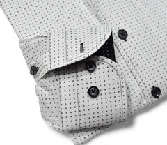 W132 White with Black Fine Square