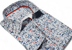 W165 Red Navy Virginia Abstract