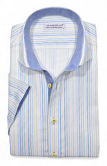 W179S Cotton/Linen Pastel Stripe