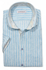 W181S Cotton/Linen Vertical Stripe