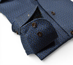 W248 Navy Concentric Geometric