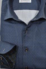 W248 Navy Concentric Geometric