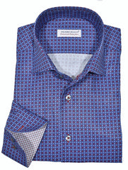 WM645R Slim Fit Indigo Sport Medallion Roll Collar