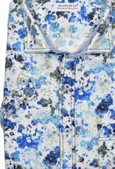 W825S Navy Linen Print