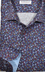 W873TR Roll Collar Floral TRIM FIT