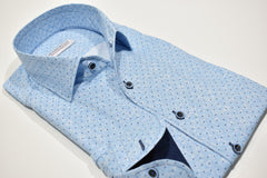 W932R Sky Dot Roll Collar