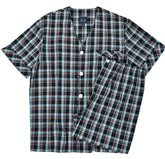 ZM1253-3 Black Plaid Shorty Pajama