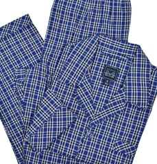 ZM1263-4 Navy Plaid Pajama