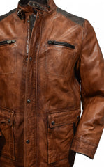 ZM3971 Cognac Engineered Leather