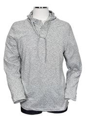 ZN1034 Blue Feed Stripe Hoodie