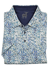 ZR24146 Raffi Indigo Floral Polo