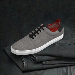 S135 Gray Linen Shoe