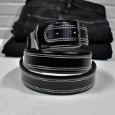 B11 Marcello Men's Leather Contrast Stitch Belt